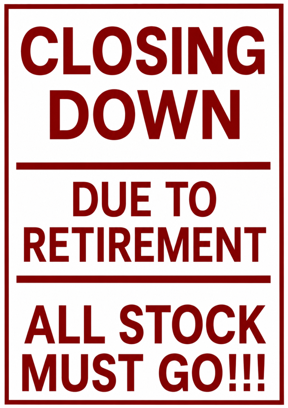 Retirement Banner